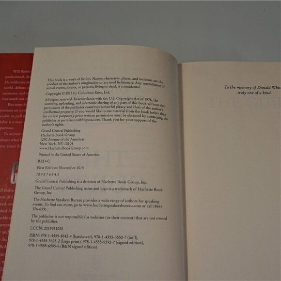 The Guilty by David Baldacci 2015 Hardcover 1st Edition Will Robie Series - Picture 7 of 7